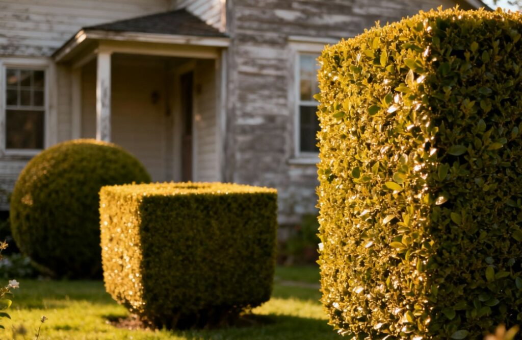 élagage haies dans jardin